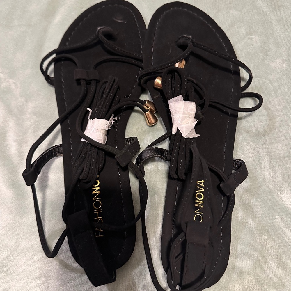 Lace up sandals